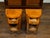 Pair of Italian 1800s Walnut Demilune Bedside Tables with Tambour Doors For Sale In Atlanta - Image 6 of 10