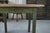 Green Pine Table with Green Patinated Base, 1960s For Sale - Image 8 of 10