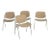 Motivated Seller: 1970s Mid Century Modern, Giancarlo Piretti for Castelli Taupe Dining Chairs - Set of 4 For Sale