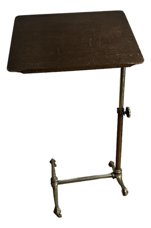 Vintage Brass Adjustable Height Music Stand Writing Table