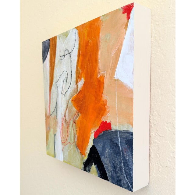 Contemporary "Opposites Attract" Abstract Painting by Laurie MacMillan For Sale - Image 3 of 4