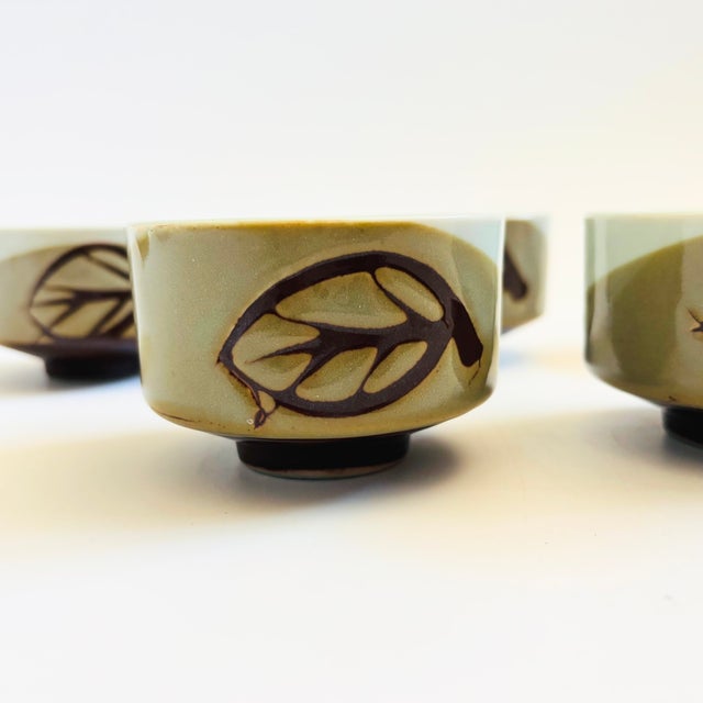 Vintage Pottery Cups - Set of 5 For Sale - Image 4 of 7