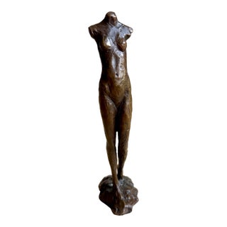 Late 20th Century Tom Corbin Signed Limited Edition Bronze Female Torso Sculpture, 36/40 For Sale