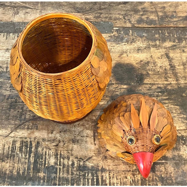 Vintage Shanghai Weave Bird Box For Sale - Image 4 of 12