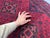 Extra-Long Red and Navy Tribal Medallion Runner Rug, 2'8" X 18'8" For Sale - Image 17 of 18