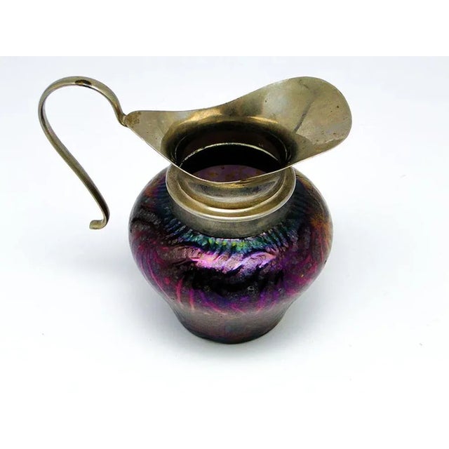 Metal Art Nouveau Milk Jug, Former Austro-Hungarian Empire, Early 1900s For Sale - Image 7 of 10