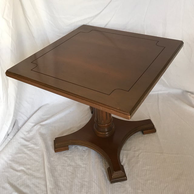 Mid Century Mersman Cherry Wood 8722 Pedestal Side Table ...