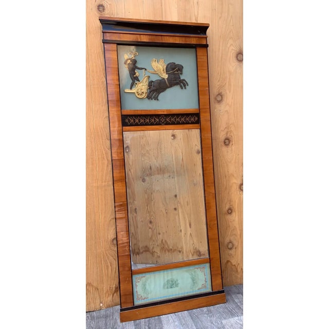 Biedermeier Antique German Biedermeier Wall Mirror For Sale - Image 3 of 9