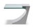 Modern Modern Greg Sheres Style Stainless Steel and Glass Cantilevered Lamp Table For Sale - Image 3 of 4