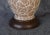 Wood 1950s Mid-Century Modern Ceramic Table Lamp With Abstract Squiggles and Splatter Pattern For Sale - Image 7 of 9