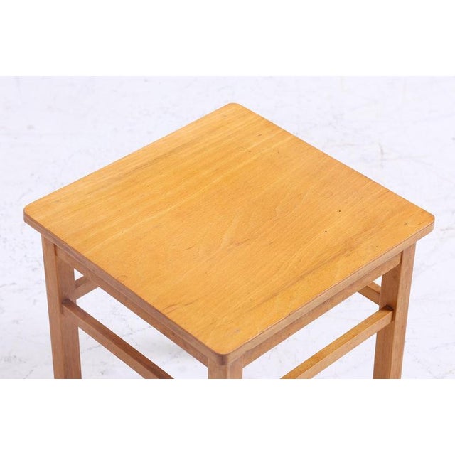 Wood Vintage Side Table, 1960s For Sale - Image 7 of 8