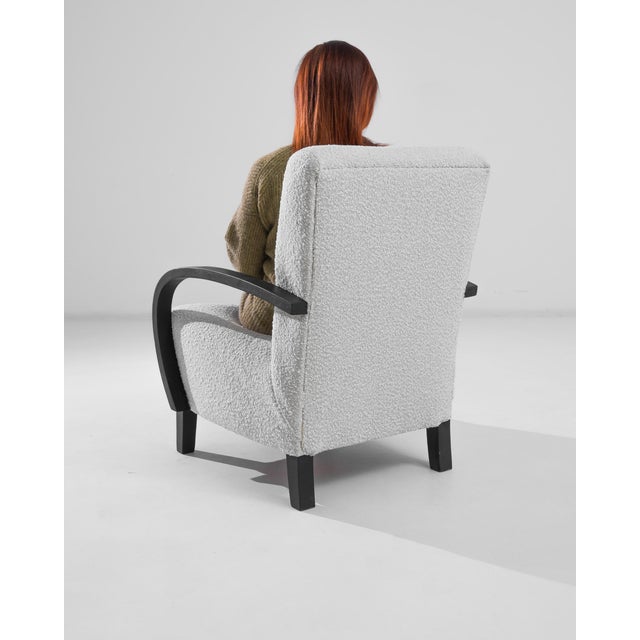 Jindrich Halabala 1950s Czech Wooden Armchair by J. Halabala For Sale - Image 4 of 7