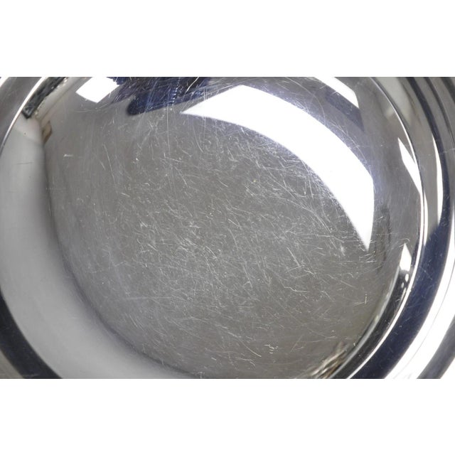 Vintage Sheridan Mid Century Modern Silver Plated Punch Bowl Set W/ 10 Cups For Sale - Image 11 of 14