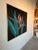 Large, striking painting by Lee Reynolds! I'm pleased to offer for sale this beautiful oversized Tropical Hollywood...