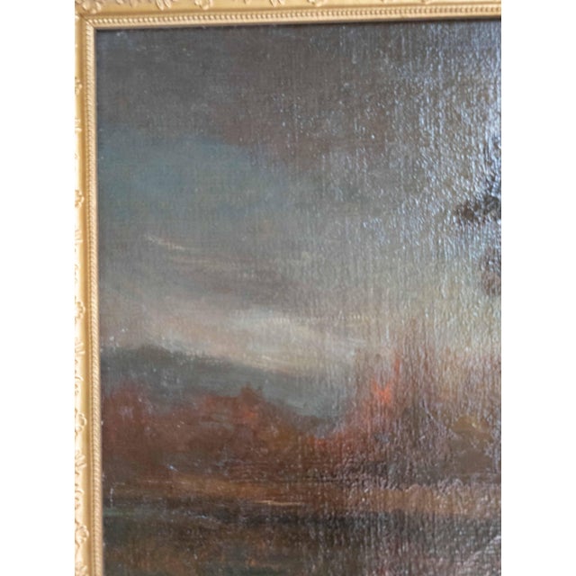 Textile Early 20th Century American Tonalist Landscape Painting by George Burroughs Torrey For Sale - Image 7 of 16