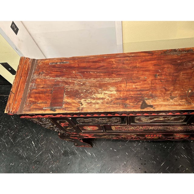 Antique Tall Temple Altar Table (3629), Circa 1800-1949; For Sale - Image 11 of 13