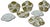 Antique French Limoges Porcelain Oyster 22k Gold & Ferns Decorated Plates Set of 7 For Sale - Image 15 of 18