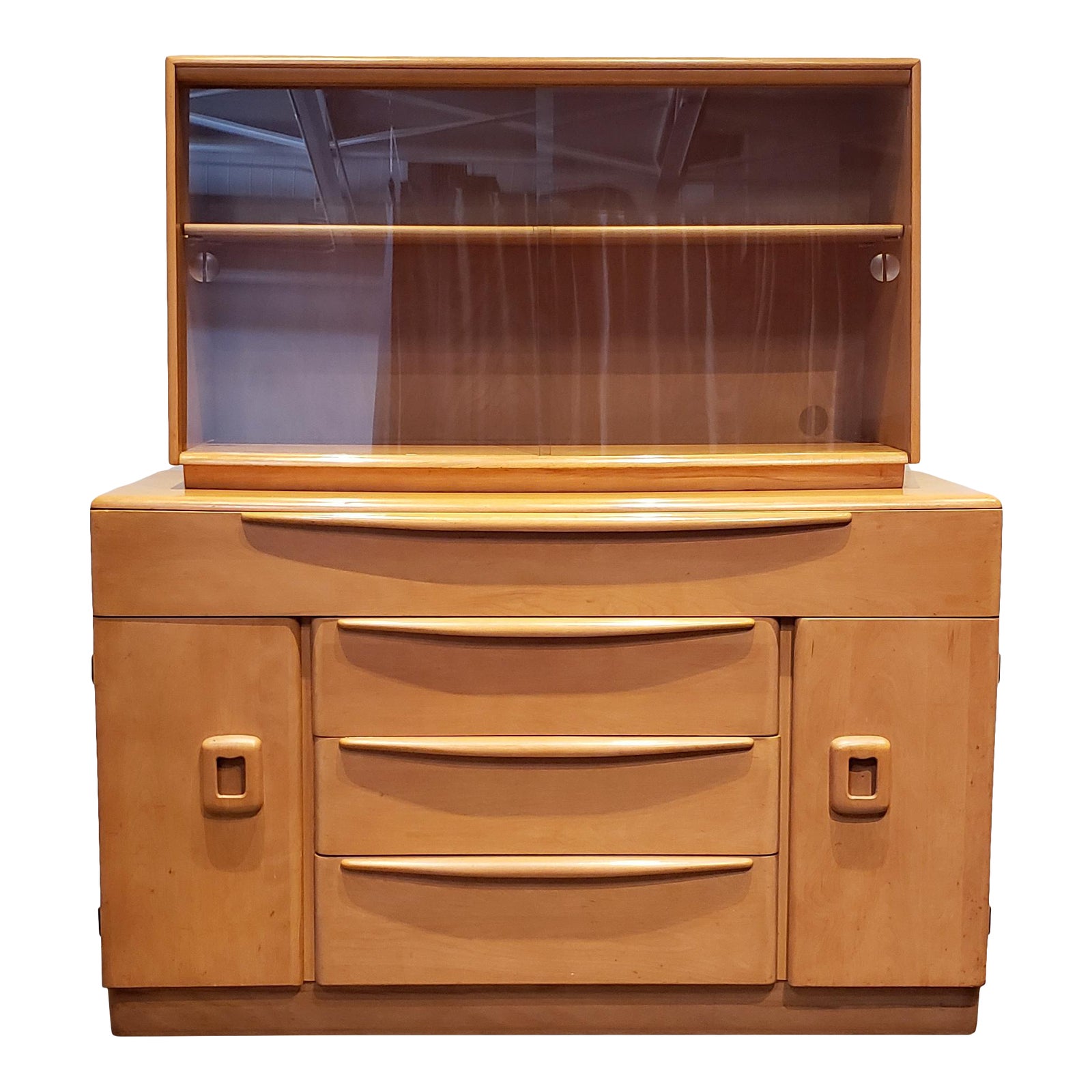 Heywood Wakefield MidCentury Modern Minimalist Encore Sideboard Hutch
