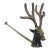 Vintage Brass Stag With Antlers Candle Snuff Snuffer For Sale