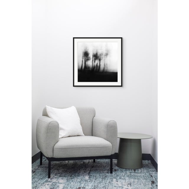 20" X 20" 'Blurred Landscape' #3 Black and White Photography For Sale - Image 4 of 6