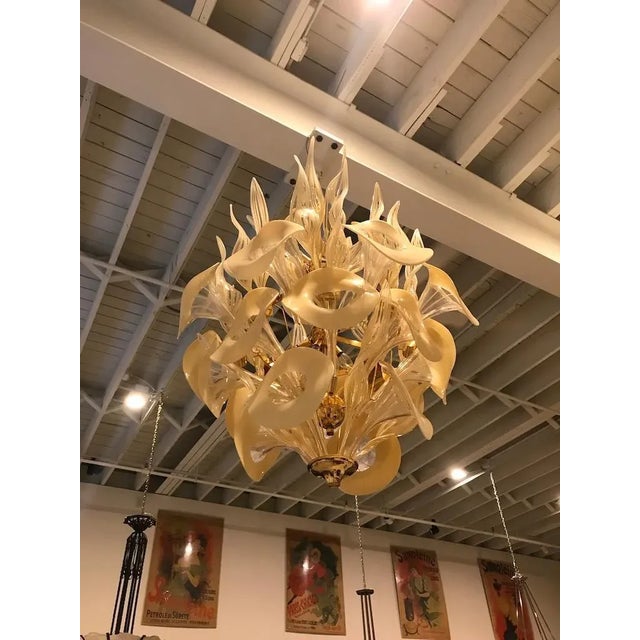 Mid-Century Italian Murano Chandelier For Sale - Image 11 of 13