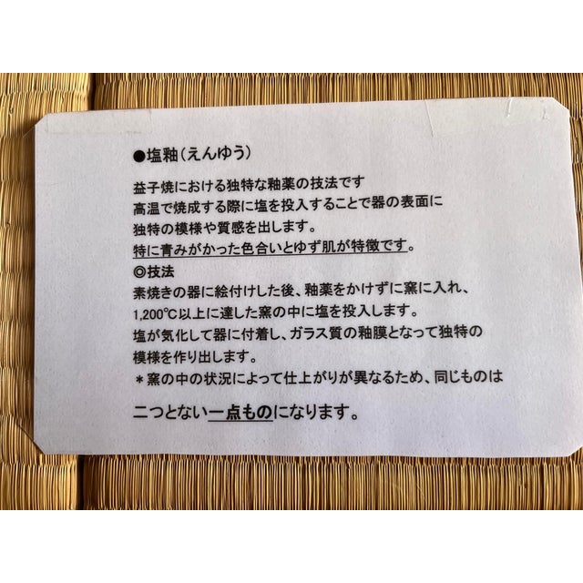 Masterpiece Mashiko-Yaki Salt-Glazed Vase & Tea Cup Set by Fujiya Sakuma, With Signed Tomobako For Sale - Image 10 of 10