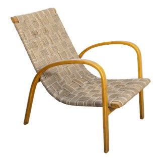 Basket in Beech and Rope, 1950s For Sale