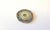 Metal Vintage Chinese Hetian Jade Disc Bi in Silver Enamel Frame With Rubies and Pearl For Sale - Image 7 of 9
