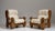 Pair of 1970s French Chestnut Brown Brutalist Oak Upholstered Armchairs For Sale - Image 15 of 15