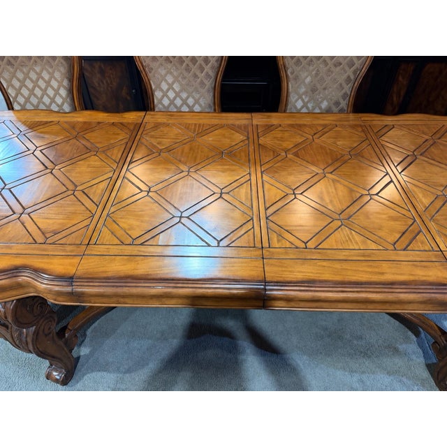 Early 21st Century Aico Amini "Tuscano" Dining Set With Eight Chairs For Sale - Image 5 of 9