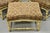 Mid 20th Century Vintage French Country Cream Distress Painted Lounge Arm Chairs & Ottoman - 3 Pieces For Sale - Image 4 of 12