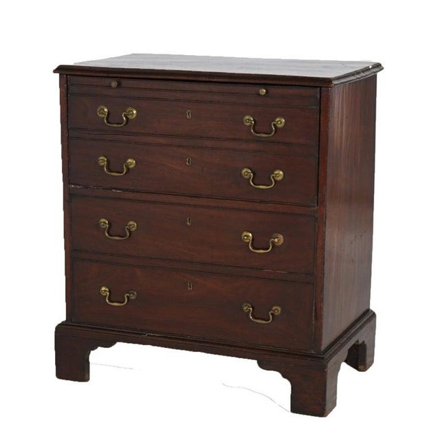 Traditional Early Antique English Georgian Secretary, Circa 1750 For Sale - Image 3 of 18