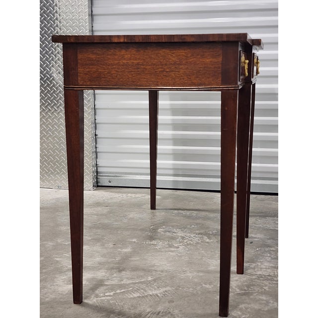 Late 19th Century Antique Late 19th Century Sheraton Mahagony Console Table For Sale - Image 5 of 12