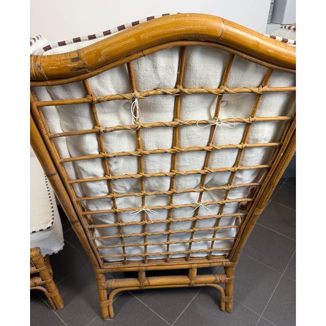 Vintage Bamboo Armchairs, 1990, Set of 2 For Sale - Image 13 of 15