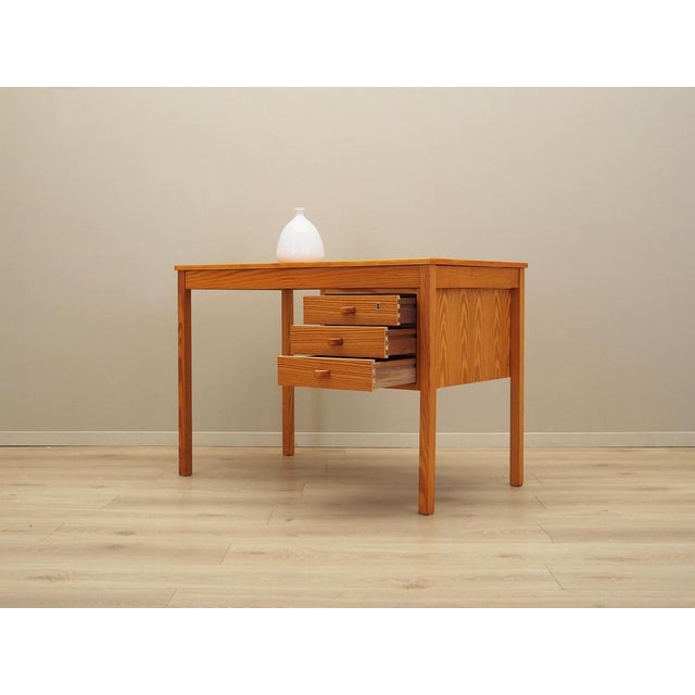 Danish Pine Desk, 1970s For Sale - Image 4 of 17