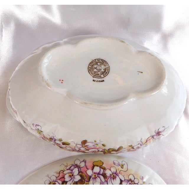 1950s Staffordshire Floral Covered Gravy Boat For Sale In San Francisco - Image 6 of 7