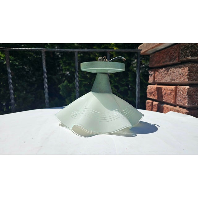 Ivory Vintage Ceiling Lamp, 1960s For Sale - Image 8 of 8