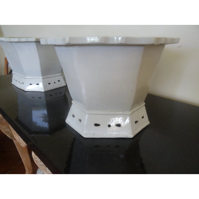 Mid 20th Century Pair of Large Chinese Blanc De Chine Planters For Sale In Los Angeles - Image 6 of 6