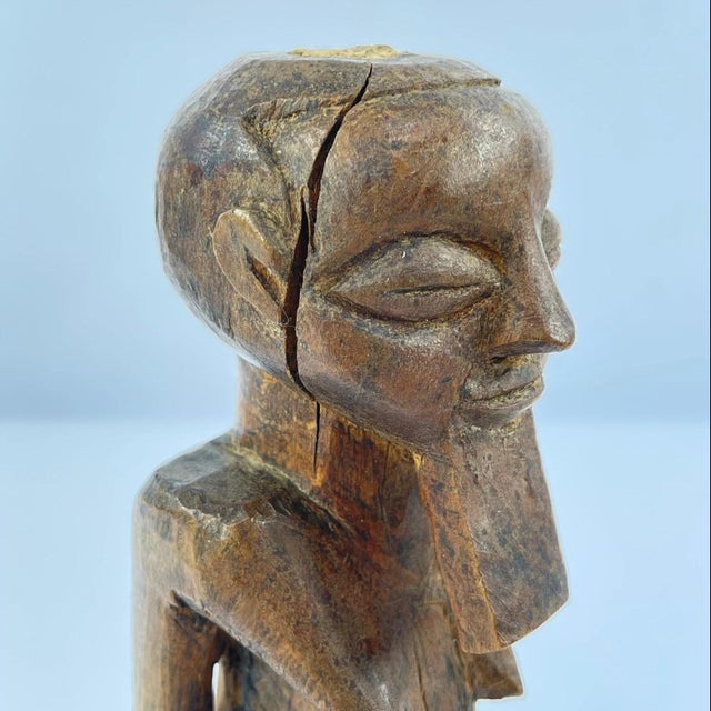 African Early 20th Century Kusu Wood Figure on Custom Base For Sale - Image 3 of 7