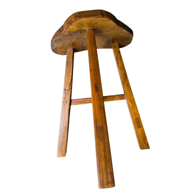 Antique 3 Legged Stool For Sale - Image 4 of 5