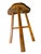 Antique 3 Legged Stool For Sale - Image 4 of 5