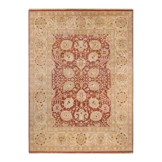 Eclectic, One-of-a-Kind Hand-Knotted Area Rug - Pink, 9' 0" x 12' 5" For Sale