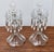 Vintage Art Nouveau Style Pair of Crystal Candlesticks W/Hanging Prisms For Sale - Image 11 of 12