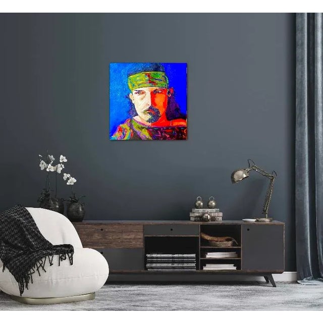 Contemporary Original Pop Art Portrait Oil Painting by Lisa Haas For Sale - Image 9 of 12