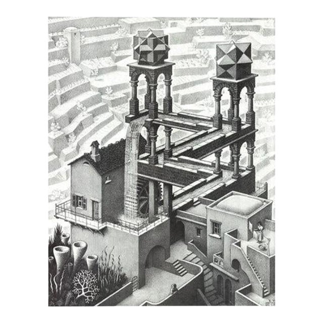 M.c. Escher Waterfall For Sale