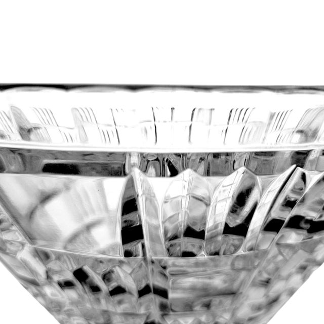 Mikasa Times Square Lead Crystal Centerpiece Bowl 10.75", Japan, C. 2001–2004 For Sale In San Francisco - Image 6 of 11