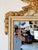 1960s Italian Hollywood Regency Carved Wood Gilt Wall Mirror With Neoclassical Crest For Sale - Image 4 of 12