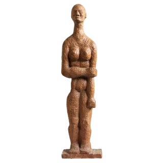Mid-Century Scandinavian Decorative Folk Art Carving, 1950s For Sale
