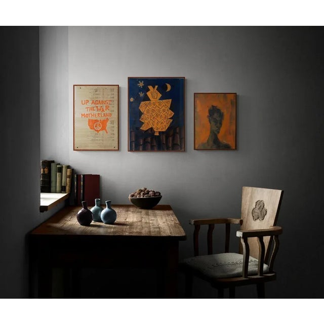 1970s Uc Berkeley Original Silkscreen "Up Against the War Motherland" For Sale - Image 9 of 9