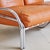 Brown Stringa' Cognac Leather + Chrome Loveseat by Gae Aulenti for Poltronova For Sale - Image 8 of 11